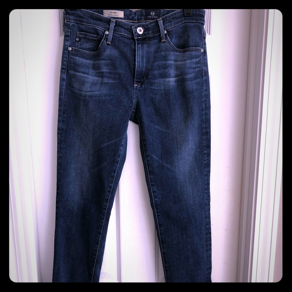 AG The Prima mid-rise cigarette style jeans